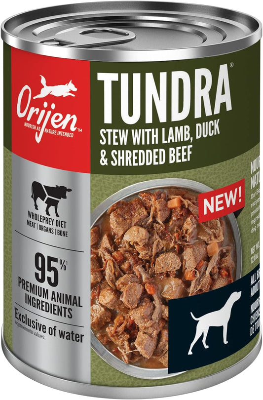 Orijen Tundra Stew Wet Dog Food, Wholeprey Ingredients, 12.8Oz (Case Of 12)