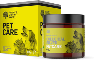 Natures Greatest Secret Colloidal Silver Petcare Gel 100G - Soothing Antibacterial & Antifungal Gel With High-Grade Colloidal Silver - Used For A Wide Range Of Skin Conditions