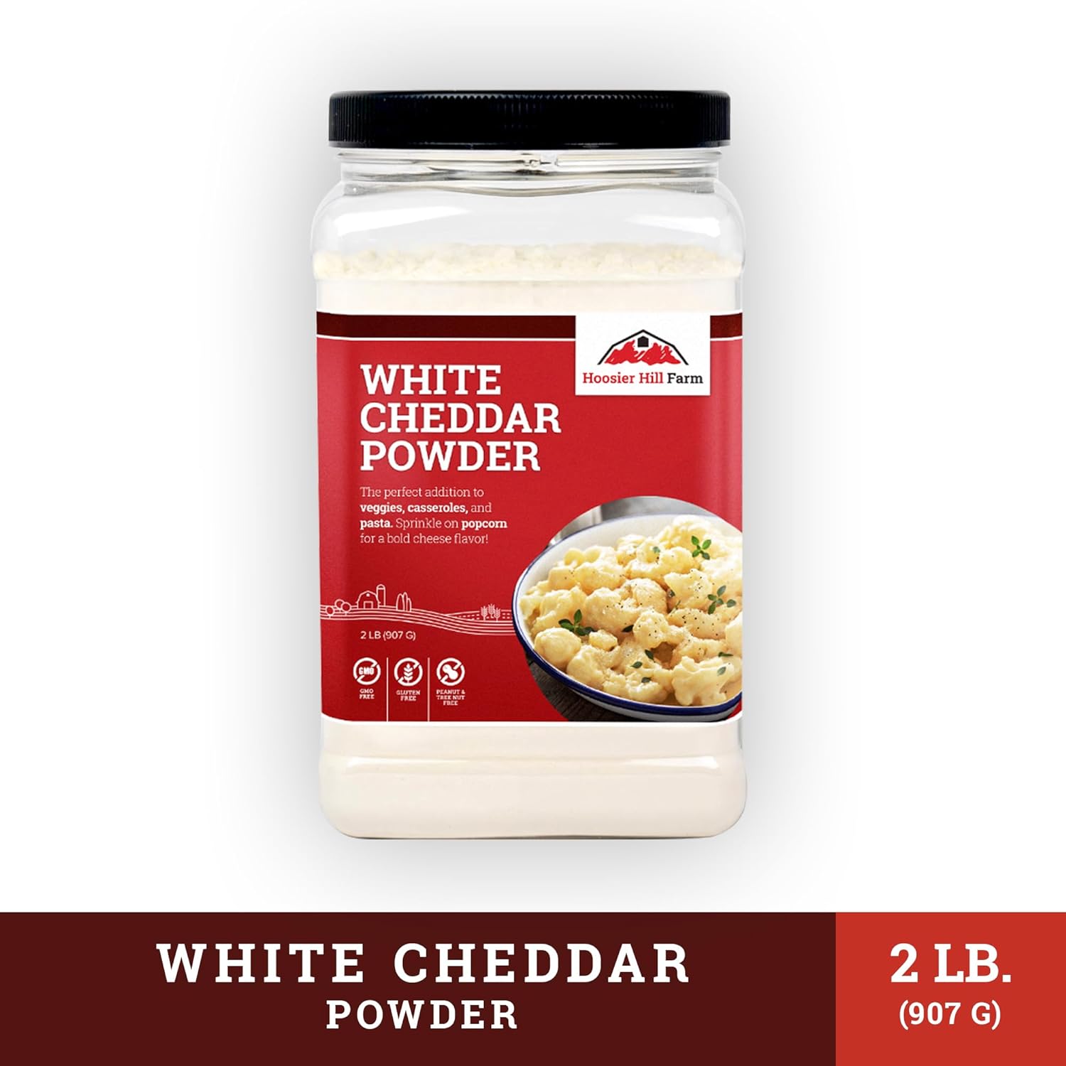 Hoosier Hill Farm White Cheddar Cheese Powder, 2LB (Pack of 1) : Everything Else