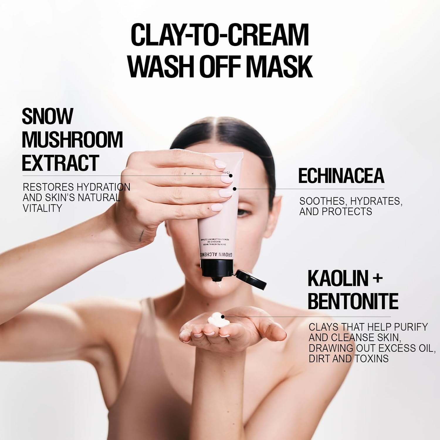 Grown Alchemist Skin Renewal Mask - Creamy, Wash-off Clay Mask – Gently Exfoliates and Boosts Hydration for Radiant Skin – Fruit Acids and Echinacea – 75ml : Amazon.co.uk: Beauty