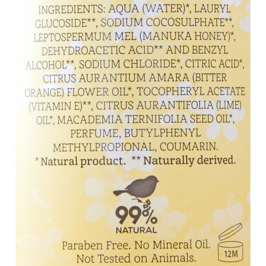 Wild Ferns Manuka Honey Shower Gel