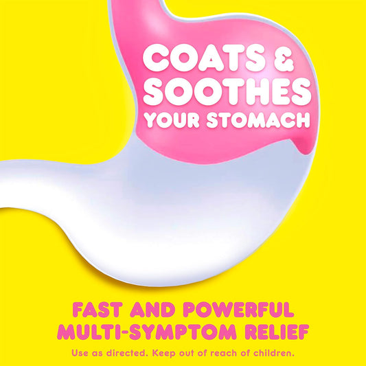 Pepto Bismol Liquicaps, Upset Stomach Relief, Bismuth Subsalicylate, Multi-Symptom Relief Of Gas, Nausea, Heartburn, Indigestion, Upset Stomach, Diarrhea, 48 Liquicaps