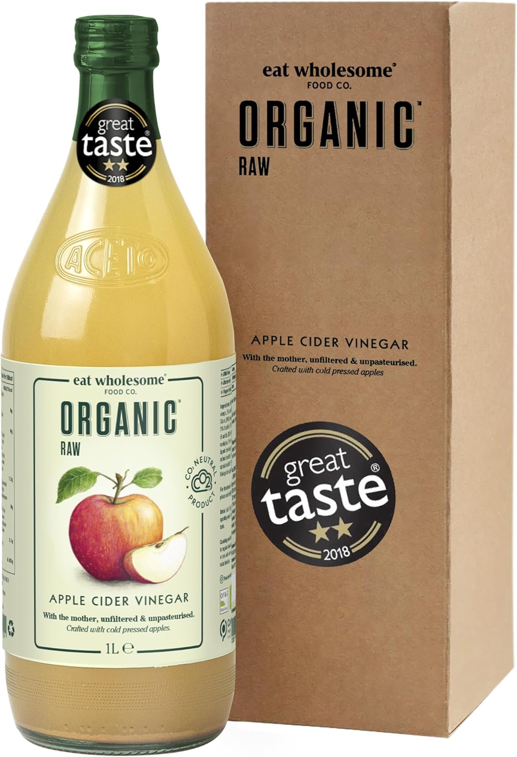 Eat Wholesome Organic Raw Apple Cider Vinegar, 500 Ml