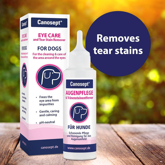 Canosept Dog Eye Drops For Infection 120ml - Eye Drops For Dogs - Dog Eye Cleaner - Dog Tear Stain Remover For Dogs Eyes - PH-Neutral, Without Fragrances - Care And Cleaning Around The Eyes?250655