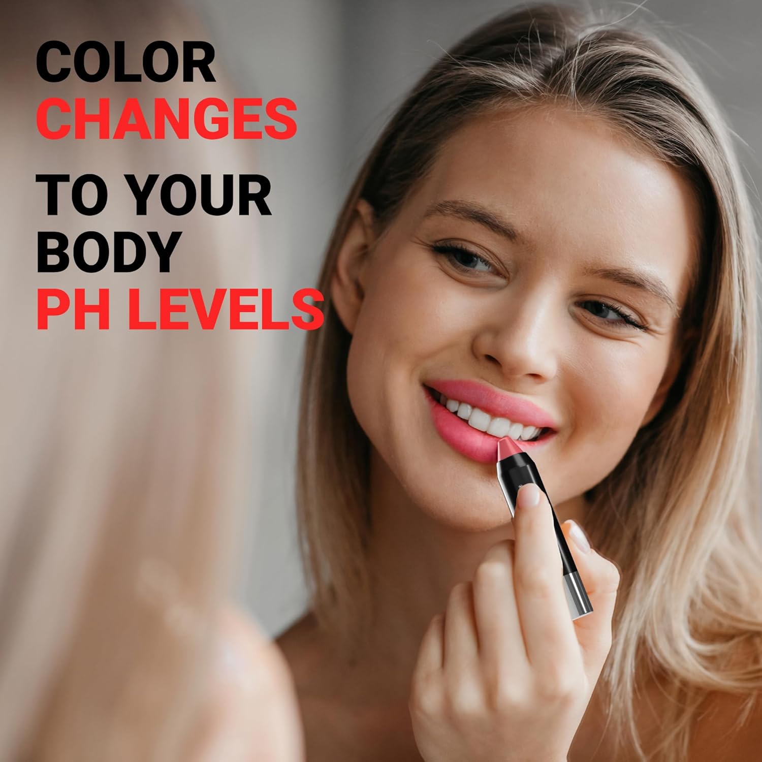 Moodmatcher Original Color Changing Lipstick – 12 Hours Long-Lasting, Moisturizing, Smudge-Proof, Easy To Apply Creamy Lipstick, Glamorous Personalized Color, Premium Quality – Made In Usa : Lipstick : Beauty & Personal Care