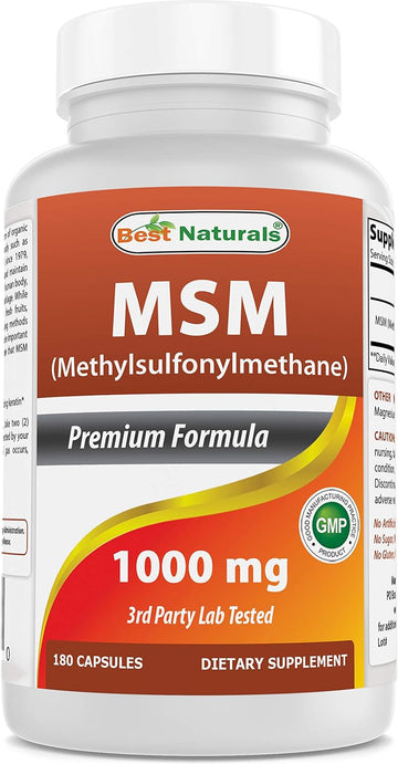 Best Naturals Msm 1000 Mg 180 Capsules180 Count (Pack Of 1)