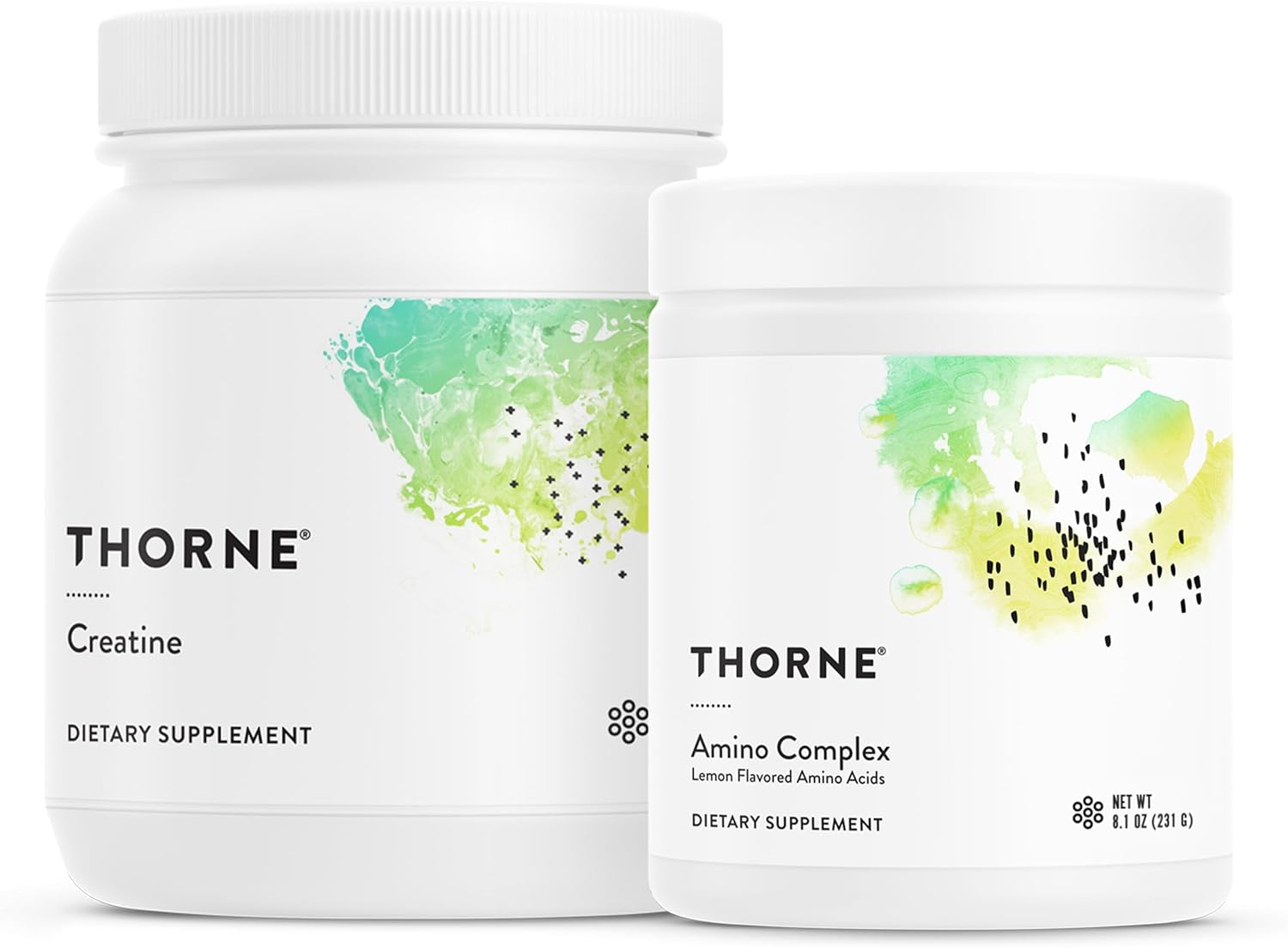 Thorne Performance Essentials Bundle: Creatine & Amino Power Pack - Muscular Support, Energy Boost, And Cognitive Function - Nsf Certified - 30 To 90 Servings