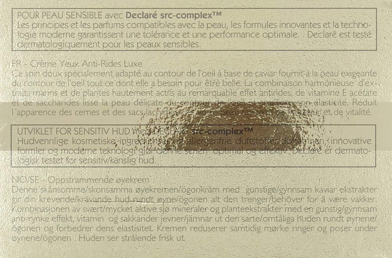 Declare Caviar Perfektion Anti Falten Augencreme, 15 Ml
