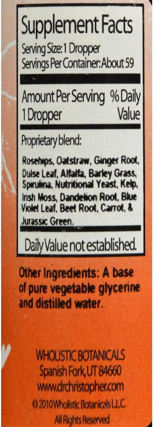 Dr Christopher's Formula Kid-E-Mins Vitamins and Minerals Orange, 2 Fluid Ounce : Health & Household