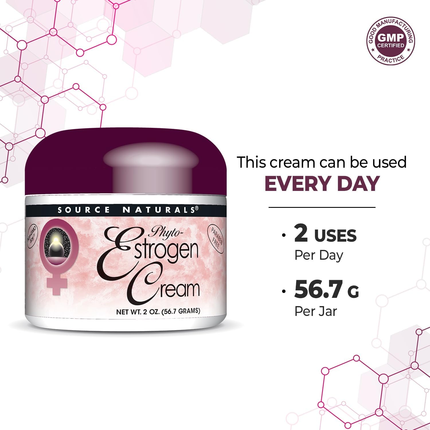 Supersmart - Phyto-Estrogen Cream - With Pomegranate Juice Extract Natural Source Of Oestrone - Liposomal Delivery Ensuring The Best Possible Absorption | Non-Gmo & Gluten Free - 2 Oz/ 56.7G : Health & Household