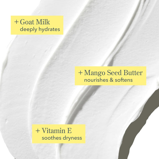 Beekman 1802 Whipped Body Butter Cream With Goat Milk - Deeply Moisturizes, Softens Skin - Natural & Gentle For All Skin Types - Non-Greasy, Cruelty-Free, 8 Oz