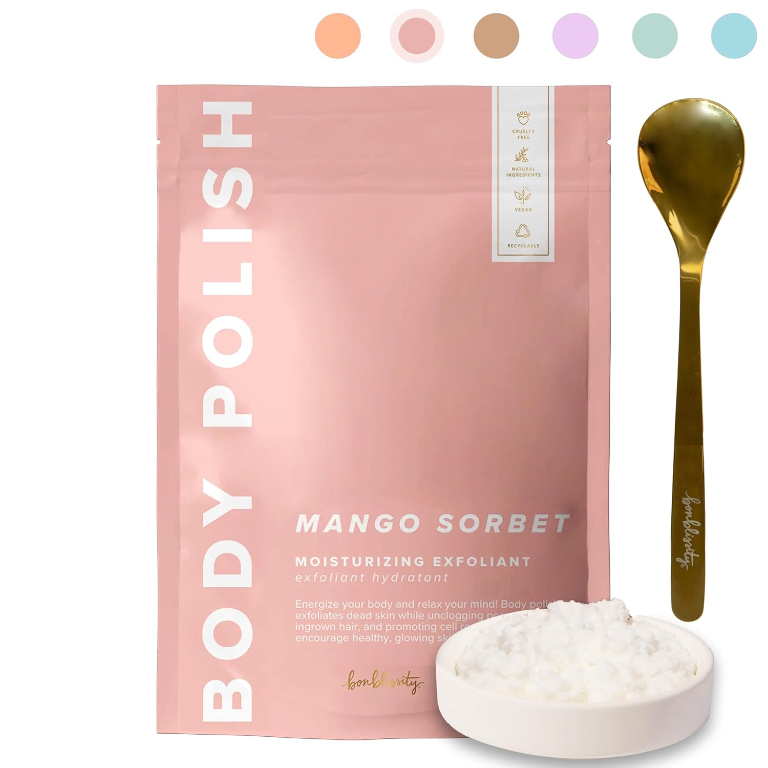 Body Polish, 8Oz. - Vanilla Brown Sugar Scented Body Scrub Exfoliator For Women, Exfoliating Sugar Scrub To Lotion Moisturizer, Gentle Exfoliant For Dry And Sensitive Skin, Handmade In Usa