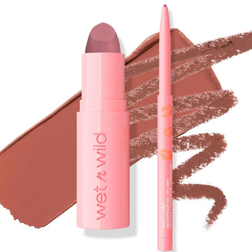 Wet N Wild Date Or Dominate Lipstick & Liner Set - Date & Tell