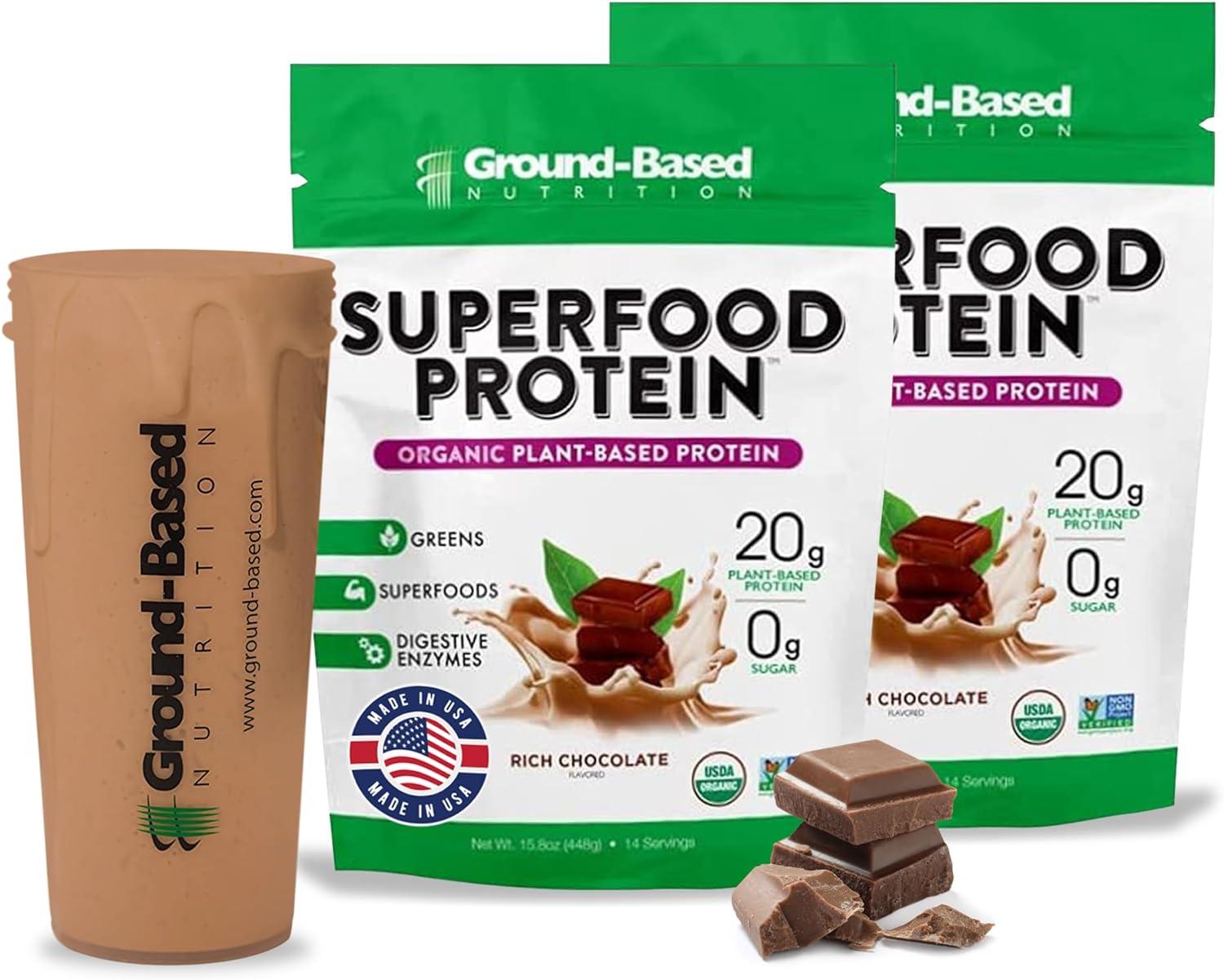 Superfood Protein, Plant-Based Protein Powder ? Super Food Powder + Es