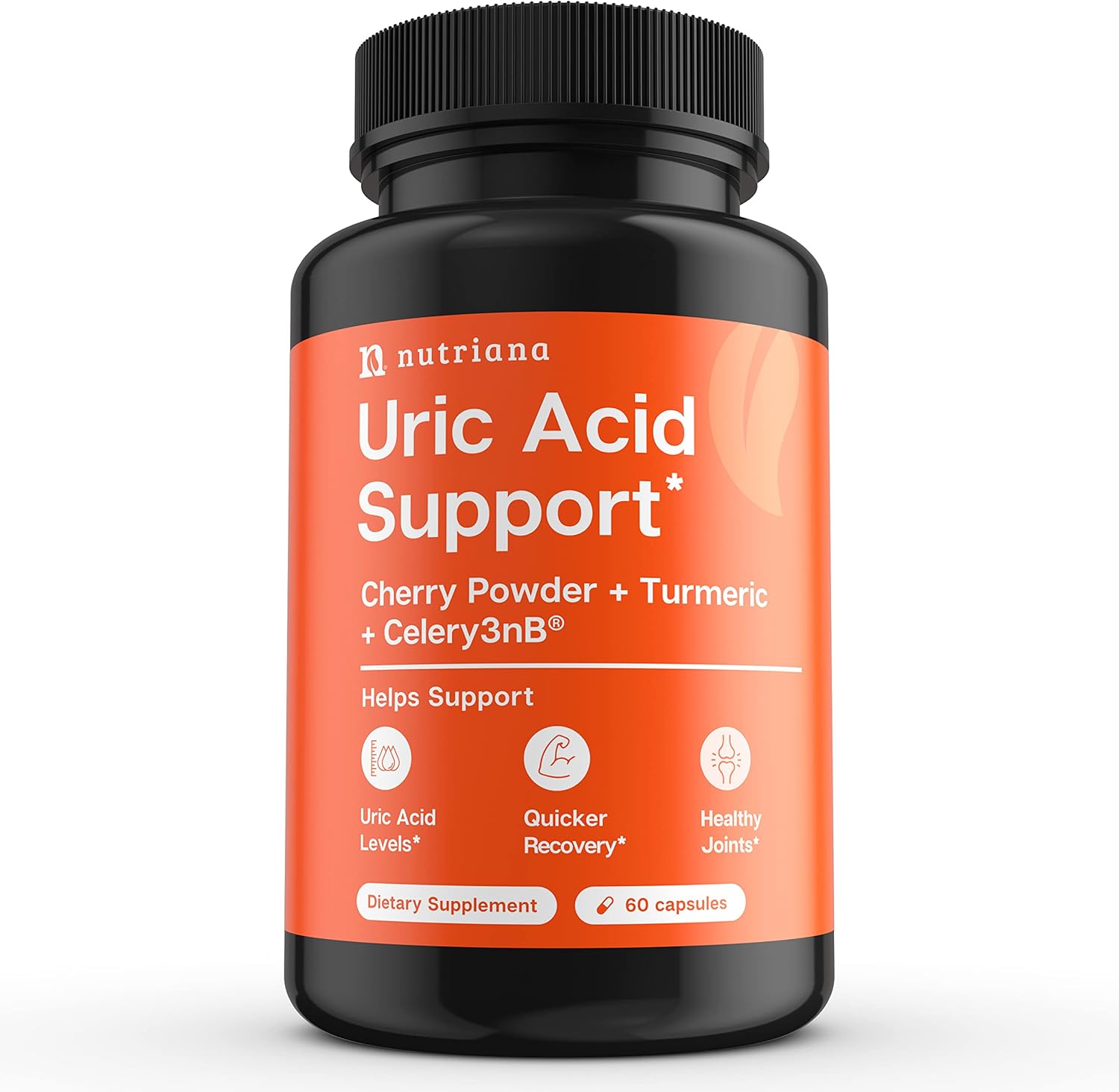 Uric Acid Flush Cleanse – 2500 Mg Tart Cherry Extract Capsules Supplement With Celery Seed And Turmeric Support Purge 60 Veggie Capsules Joint Support And Feet Support