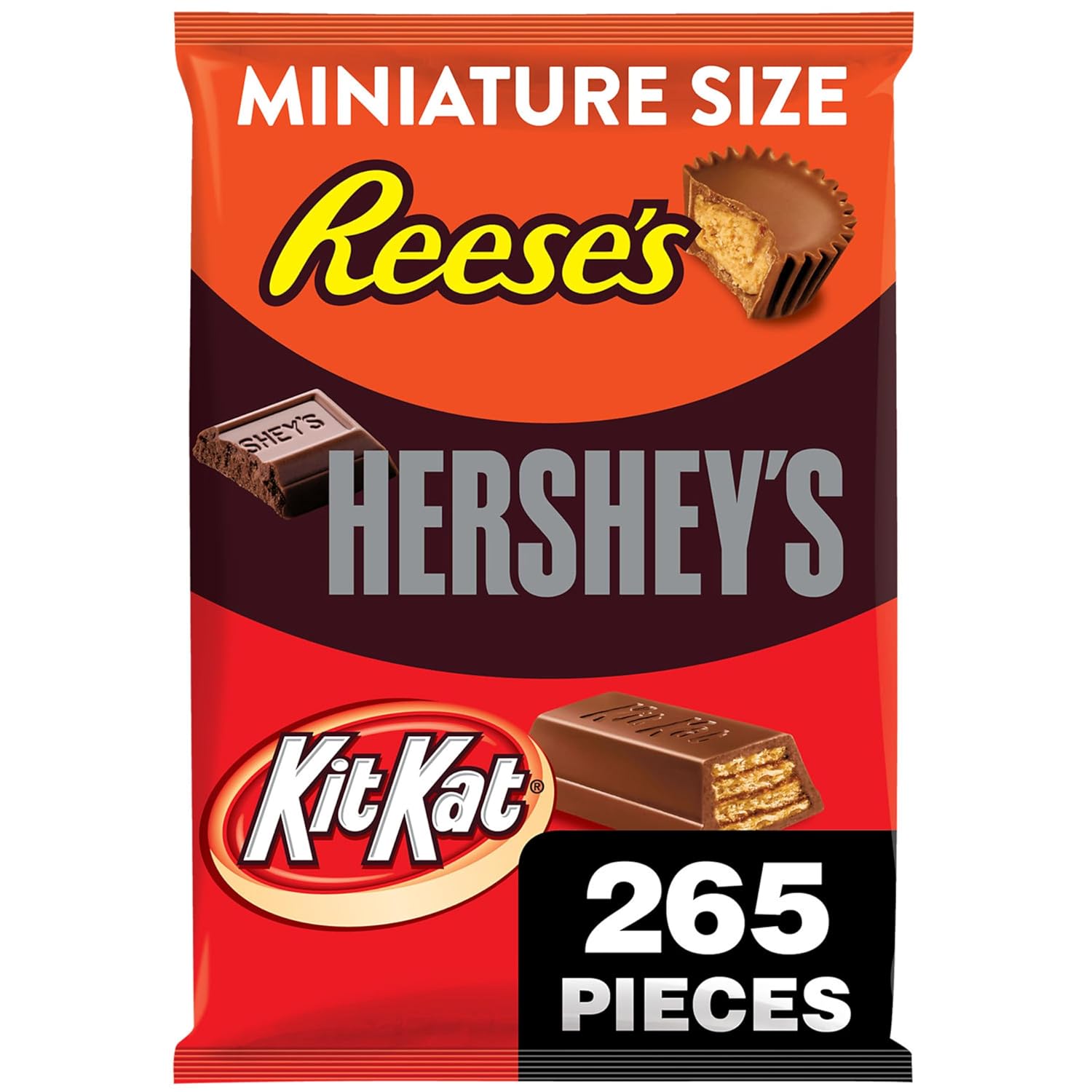 Hershey'S, Kit Kat And Reese'S Assorted Milk Chocolate, Easter Candy Variety Bag, 80.39 Oz (265 Pieces)