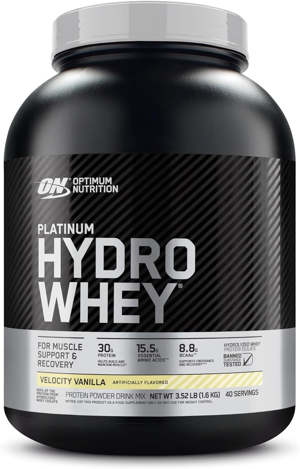 Optimum Nutrition Platinum Hydrowhey Protein Powder, 100% Hydrolyzed W