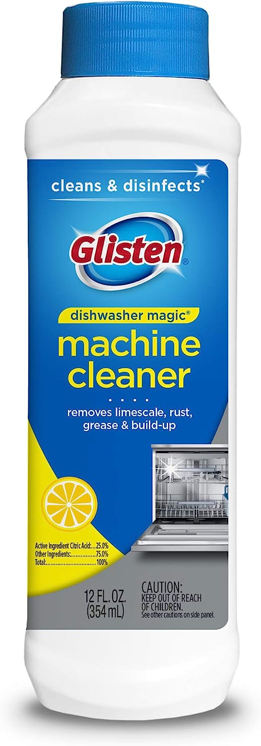 Glisten GLISTEN-DM06N-12oz DM06N Dishwasher Magic Cleaner and Disinfectant, 1-Pack