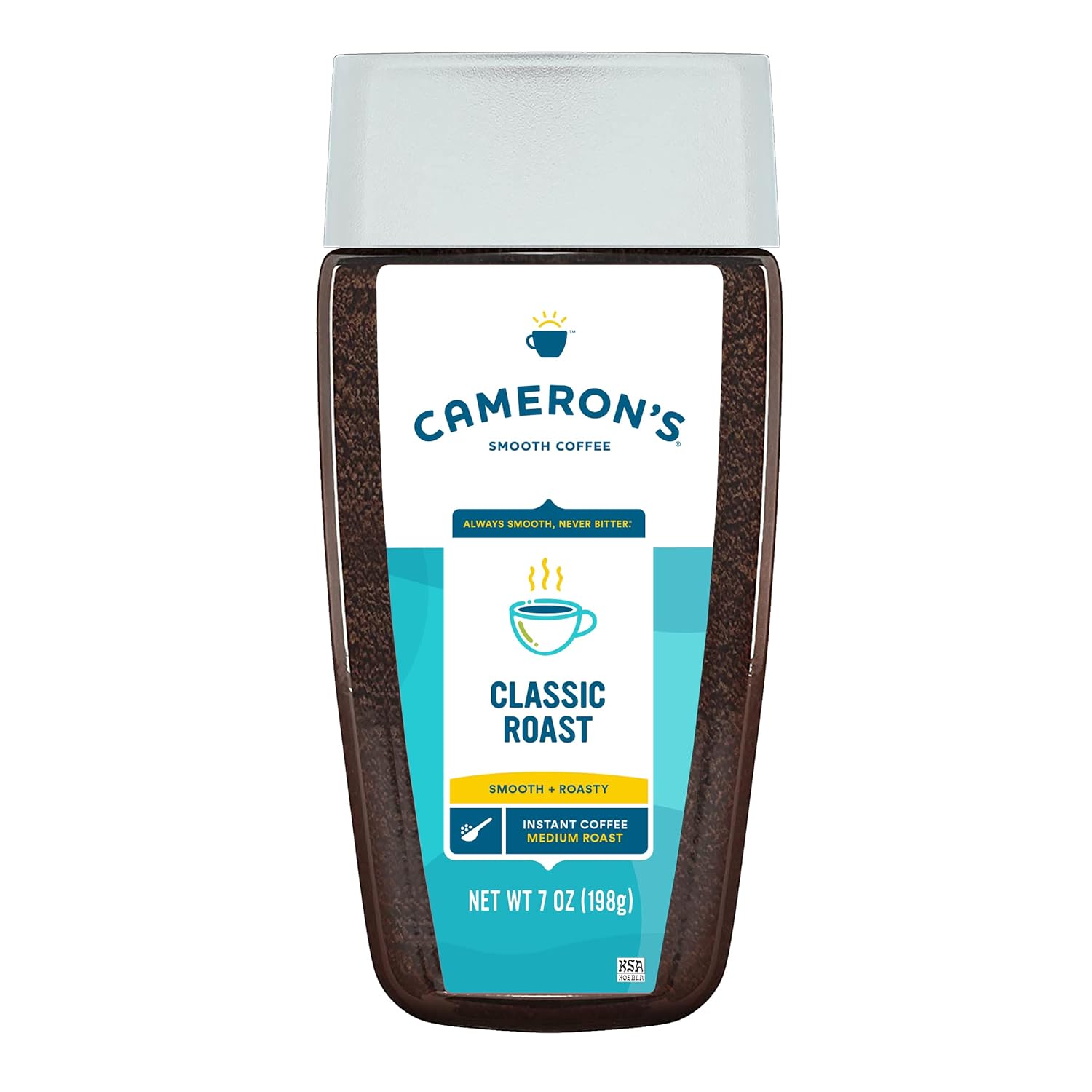 Cameron's Coffee Classic Roast Premium Instant Coffee, 7-Ounce Jars, (Pack of 6)