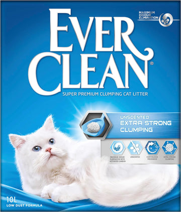Ever Clean Clumping Cat Litter, Extra Strong Clumping Cat Litter, Unscented, Unbeatable clumping strength, 10L?EEVC012