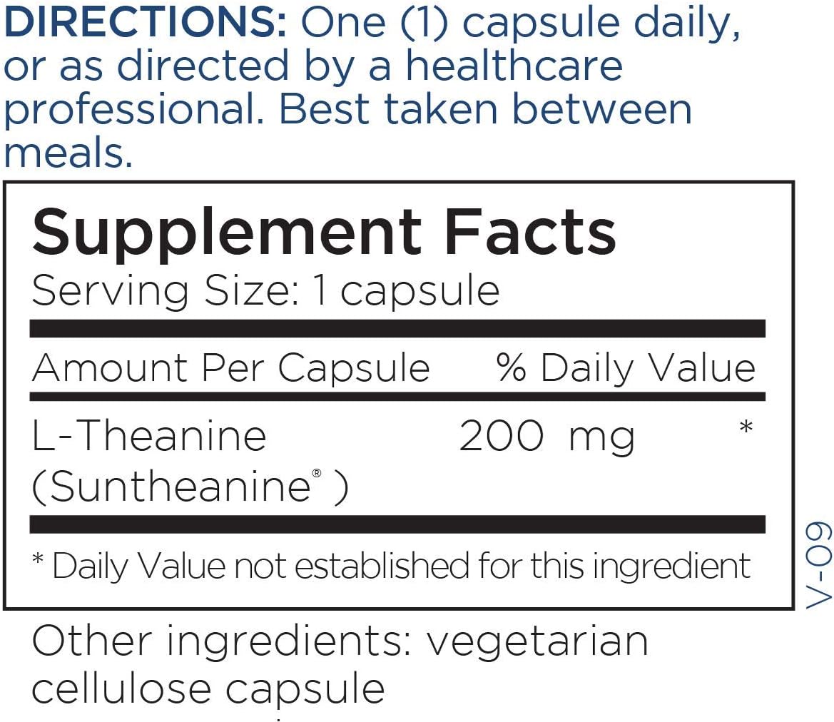 Metabolic Maintenance L-Theanine - 200 Milligrams Suntheanine, Relaxat