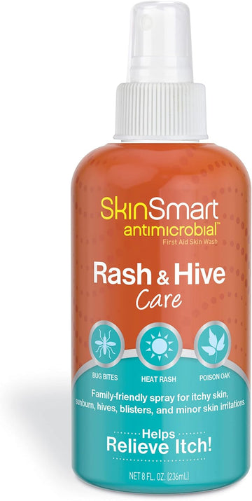 Skinsmart Antimicrobial Rash And Hive Care, 8 Oz Spray Bottle