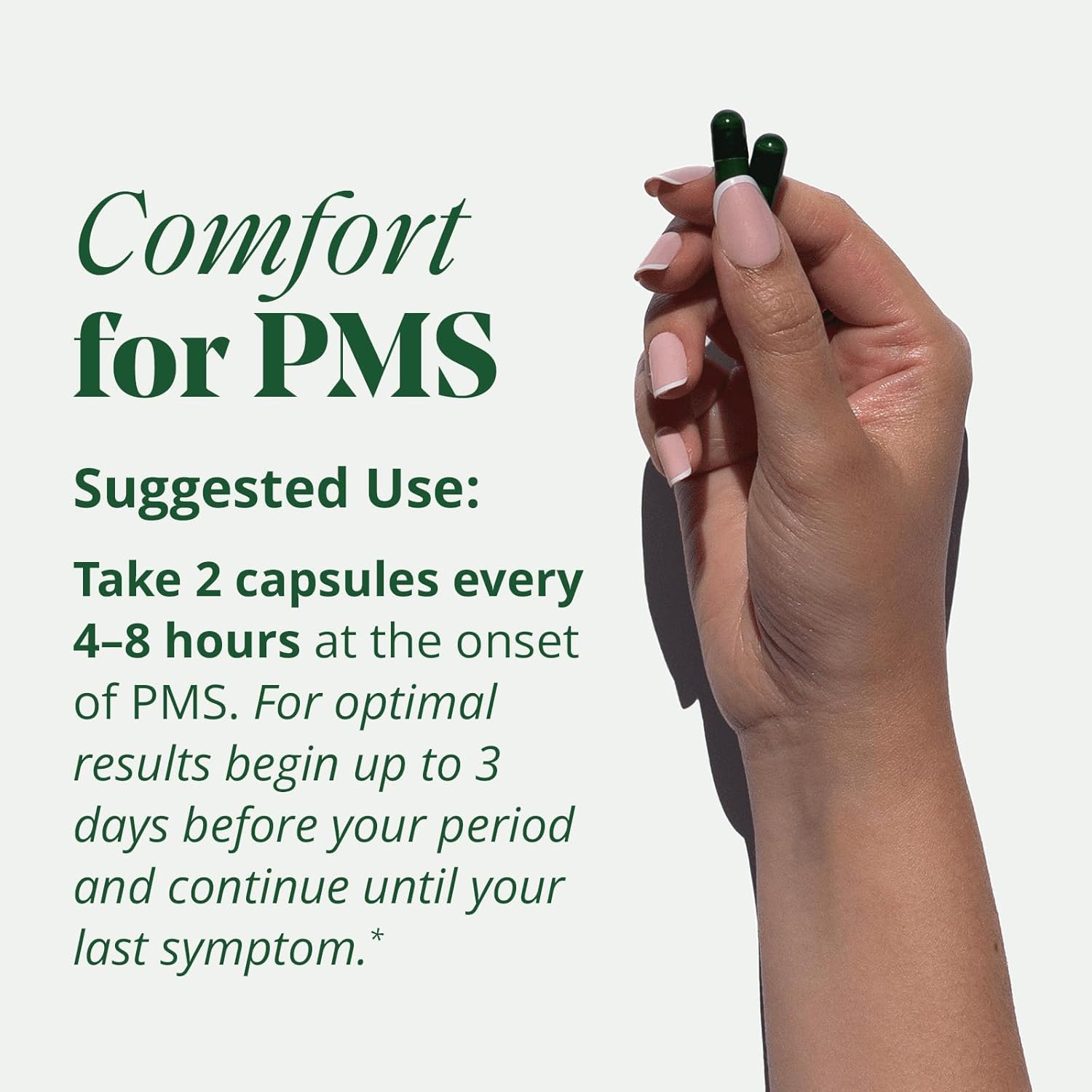 PMS & Period Relief - Menstrual Cramp Relief: No More Period Cramps, Mood Swings, or Bloating. PMS Supplement for Happy Hormones and Period Relief. (36 Count) : Health & Household