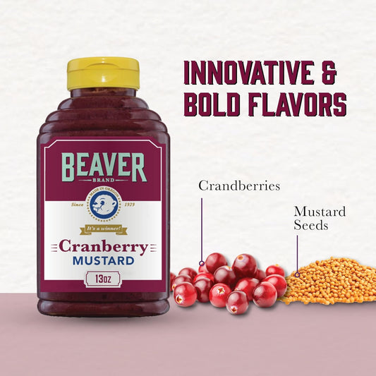 Beaver Mild Dijon Mustard, 11 Oz Squeeze Bottle