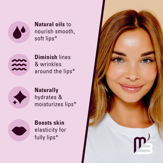 M3 Naturals Collagen Lip Plumper Clinically Proven Natural Lip Enhancer For Fuller Softer Lips Increased Elasticity Reduce Fine Lines Hydrating Plump Gloss Lipstick Primer