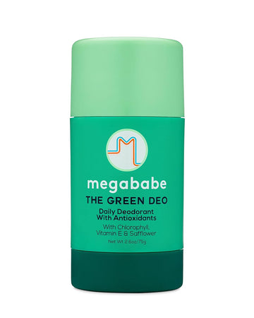 Megababe Daily Deodorant - The Green Deo With Anti-Antioxidants | Aluminum-Free, Solid, All Natural | Geranium & Lemon | Free From Parabens, Sulfates & Phthalates | 2.6 Oz