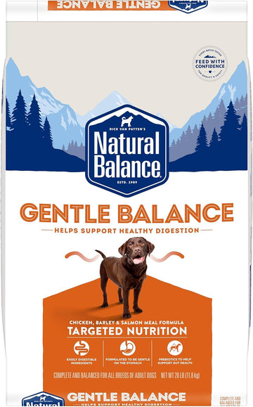 Natural Balance Gentle Balance Chicken Barley & Salmon Meal Adult Dry Dog Food 26 Pound (Pack Of 1)