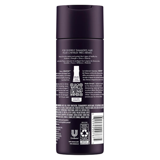 Nexxus Keraphix Damage Repair Pre-Wash Treatment Cream For Dry Hair With Keratin Protein & Black Rice 6 Oz