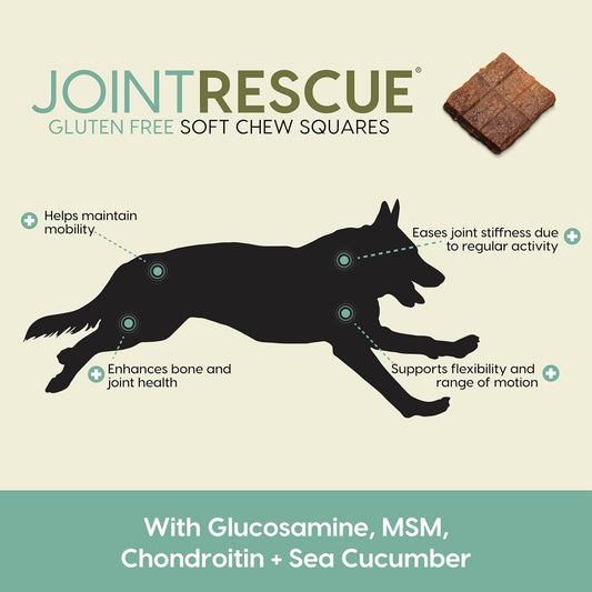 Ark Naturals Sea Mobility Joint Rescue Dog Treats, Lamb Flavor, Joint Supplement With Glucosamine & Chondroitin, 1 Pack