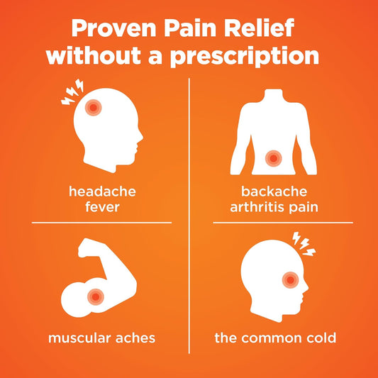 Amazon Basic Care Ibuprofen Tablets, 200 Mg, Pain Reliever/Fever Reducer, 500 Count