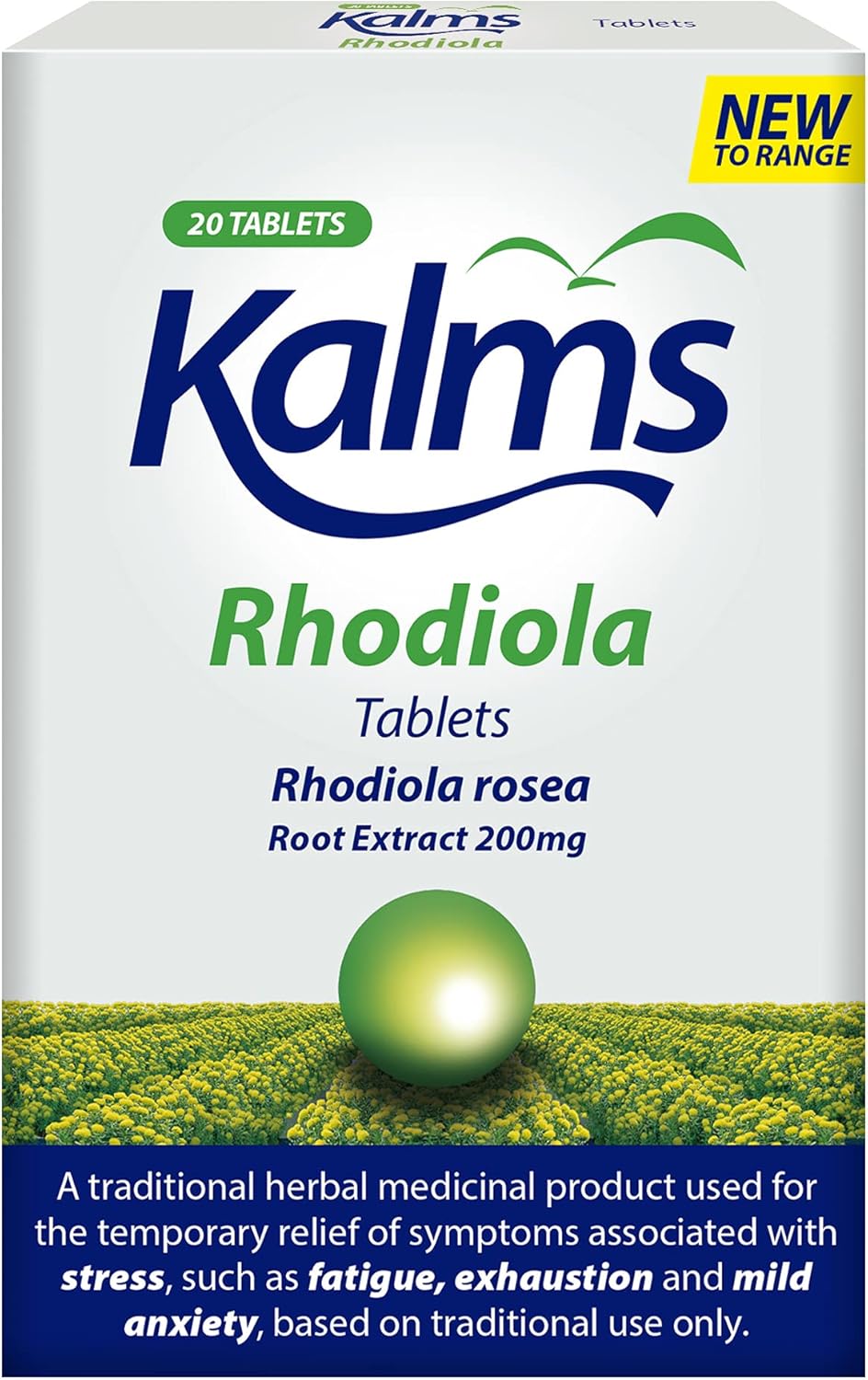 Kalms Rhodiola, 20 Tablets - Temporary Relief From Fatigue And Exhaustion Associated With Stress