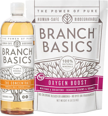 Branch Basics Concentrate Refill- Multi-Surface All Purpose Cleaner Concentrate - Laundry, Kitchen, And Bathroom Cleaner (33.8 Oz) Fragrance-Free