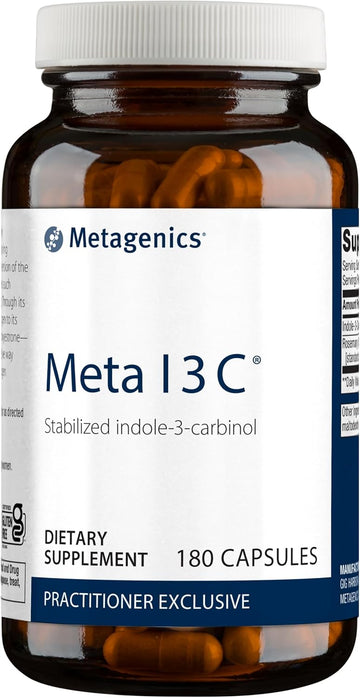 Metagenics Meta I 3 C - 150 G Indole-3-Carbinol - Supports Estrogen Hormone Balance* - Metabolic Supplement - Vegetarian & Gluten-Free - 180 Capsules