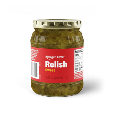 Amazon Saver, Sweet Relish, 10 Fl Oz (Previously Happy Belly, Packaging May Vary)