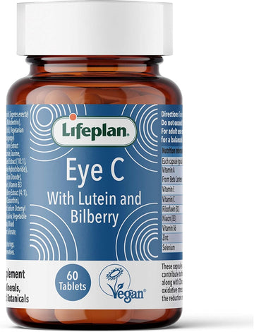 Lifeplan Eye 'C' With Lutein Bilberry & Zinc Capsules X 60. Helps Maintain Healthy Eyes