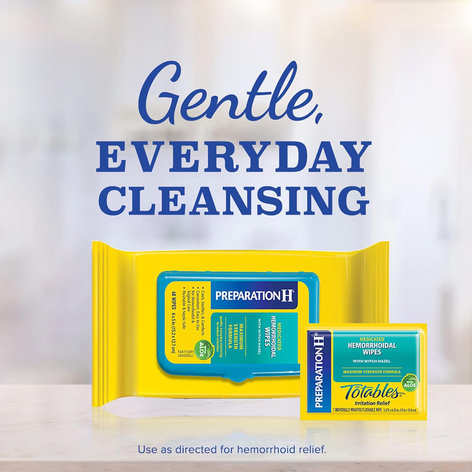 Preparation H Hemorrhoid Cooling Gel With Aloe For Fast Discomfort Relief - 0.9 Oz Tube : Health & Household