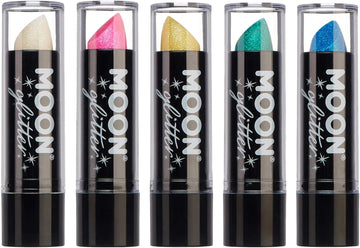 Iridescent Glitter Lipstick By Moon Glitter - 5G (Boxset)