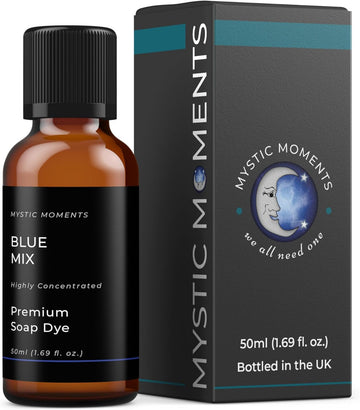 Mystic Moments | Blue Mix - Highly Concentrated Soap Dye 50Ml | Perfect For Soap Making, Creams And Lotions
