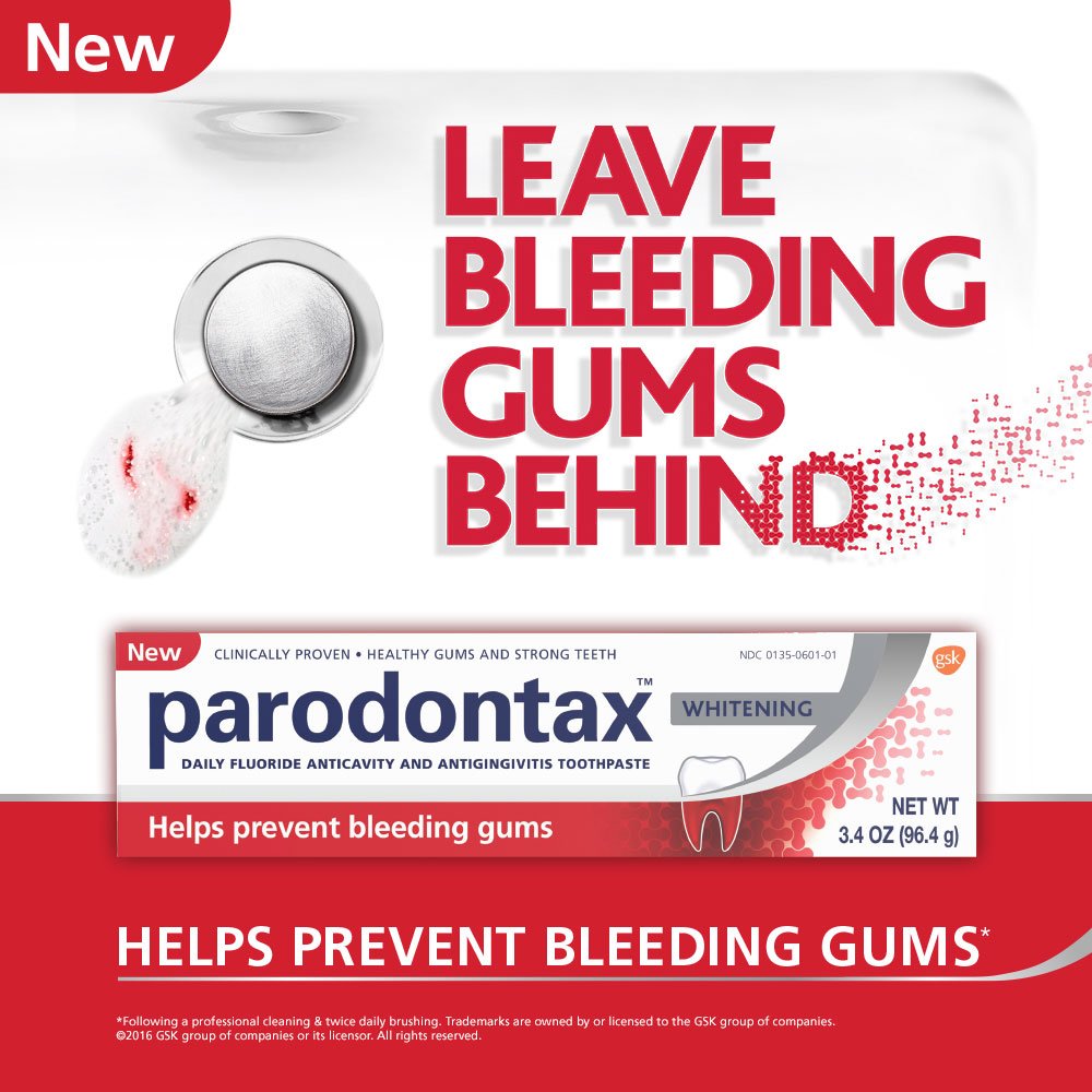 Parodontax Whitening Toothpaste for Bleeding Gums, 3.4 Ounce (Pack of 6) : Health & Household