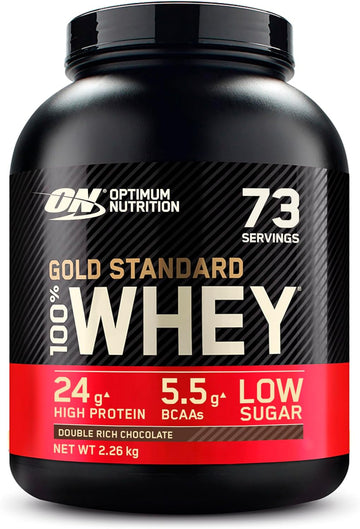 Optimum Nutrition Gold Standard Whey Muscle Building And Recovery Protein Powder With Naturally Occurring Glutamine And Amino Acids, Vanilla Ice Cream, 76 Servings, 2.28Kg, Packaging May Vary