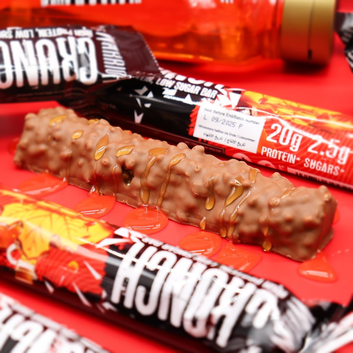 Warrior Crunch - High Protein Bars - 20g Protein Each Bar - Low Carb, Low Sugar Snack - 12 Pack x 64g (Maple Syrup) : Amazon.co.uk: Health & Personal Care