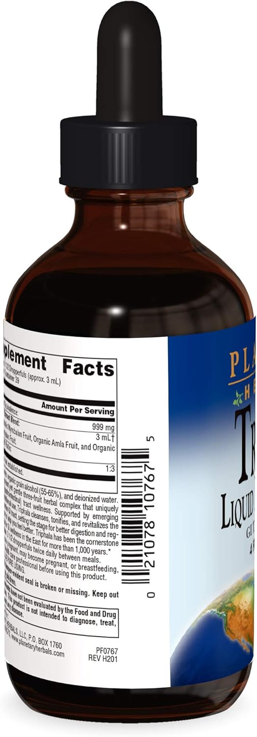 PLANETARY HERBALS Triphala Gi Tract Wellness, 1000 mg, 4  