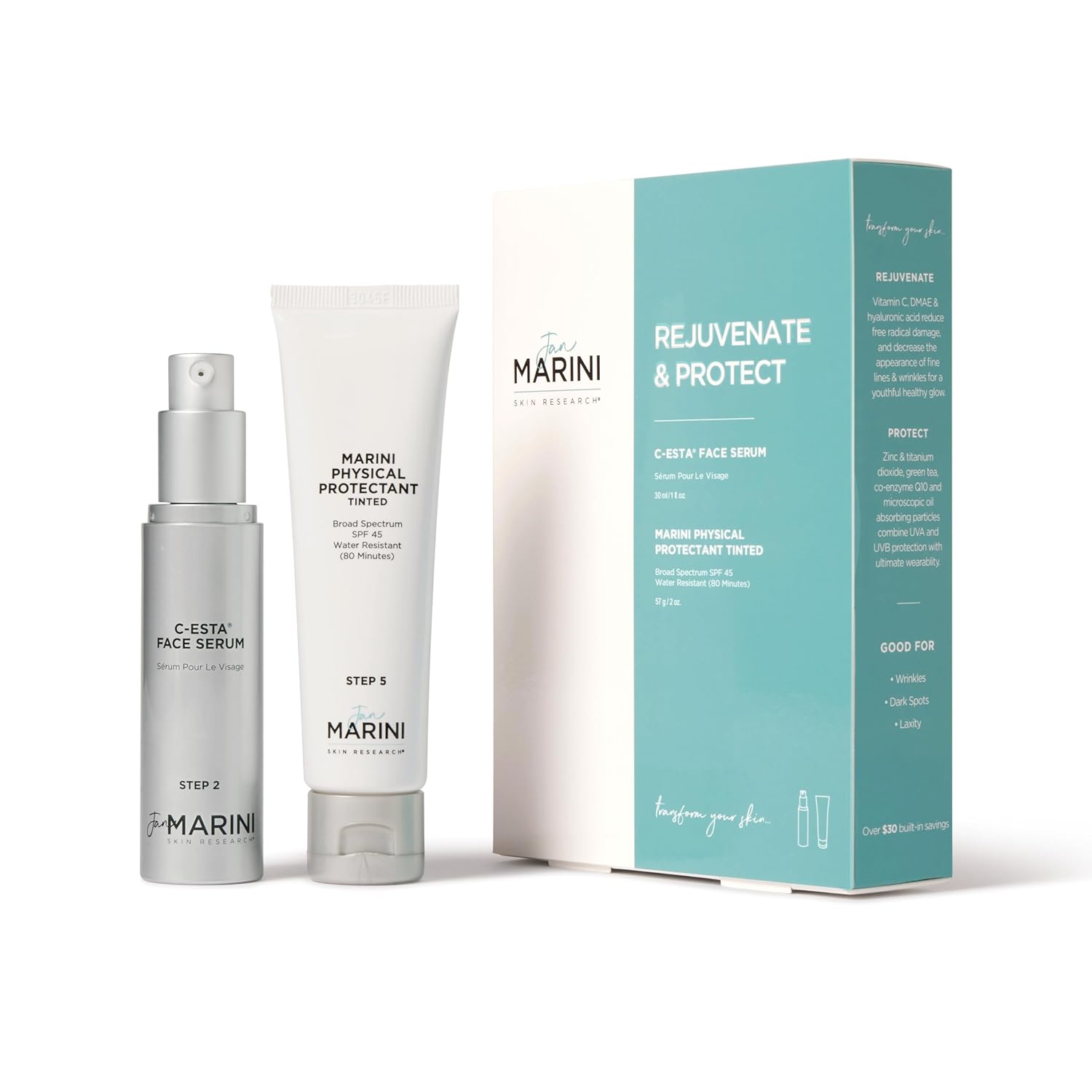 Jan Marini Skin Research Rejuvenate & Protect W/Marini Physical Protectant Spf 45