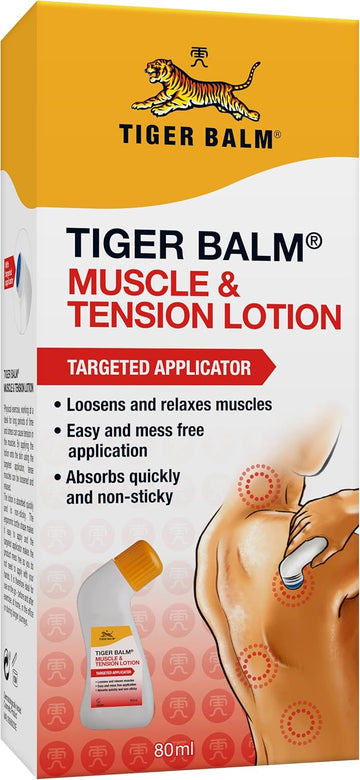 Tiger Balm Muscle And Tension Lotion With Targeted Applicator, 80 Ml
