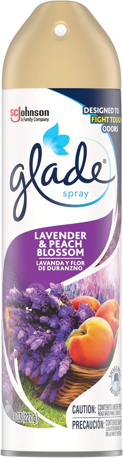 Glade Air Freshener, Room Spray, Lavender & Peach Blossom, 8 Oz