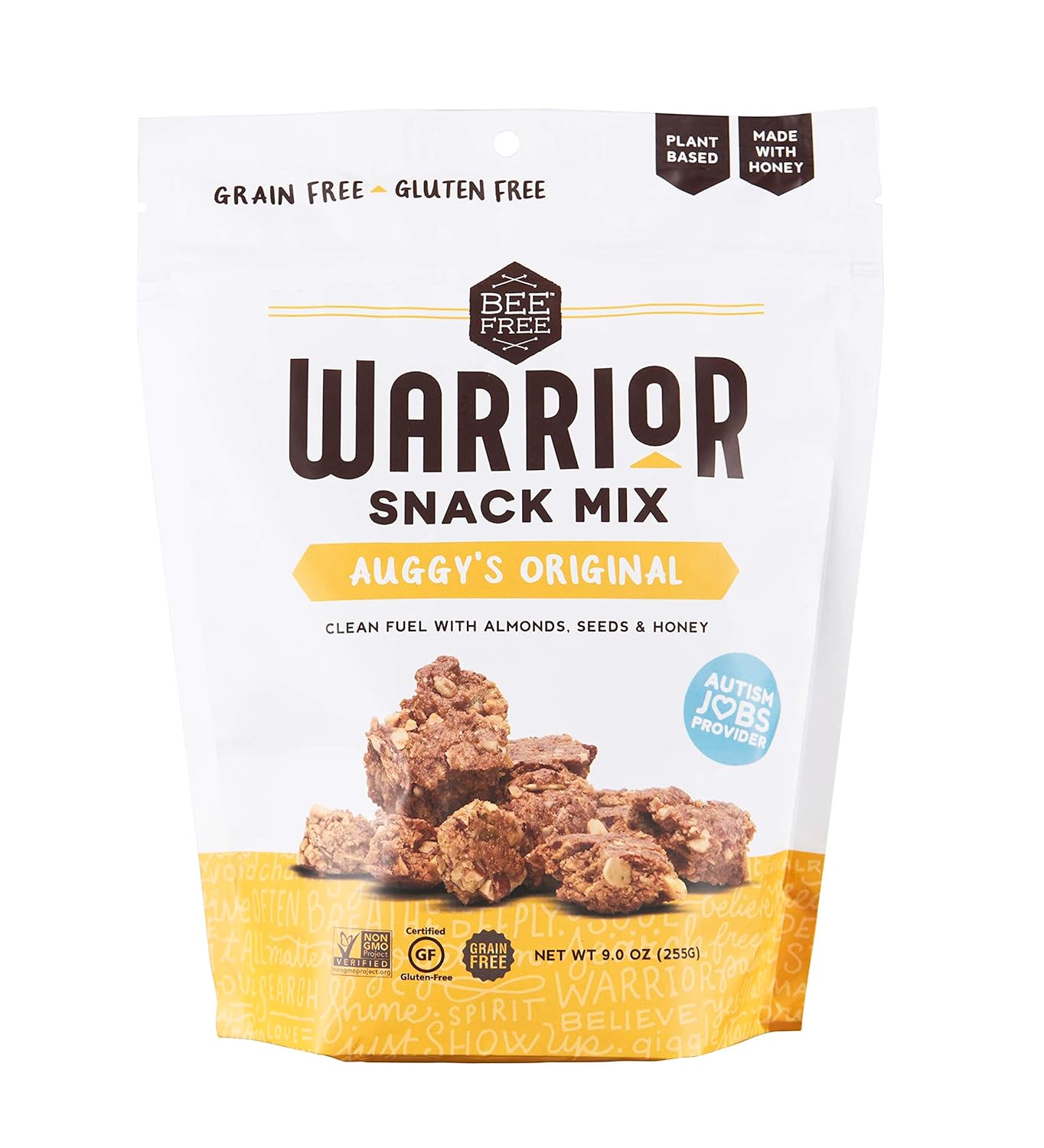 Beefree Warrior Mix Granola | Gluten Free, Grain Free, & Paleo, Auggy'S Original Mix, 9 Ounce Bag
